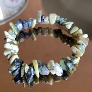Stone Beaded Stretch Bracelet